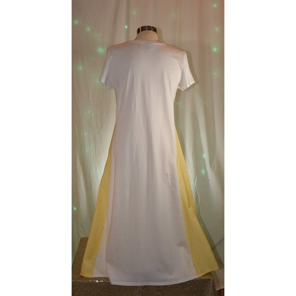 Oliver Bonas Yellow/ White Dress size 12 - Picture 3 of 14